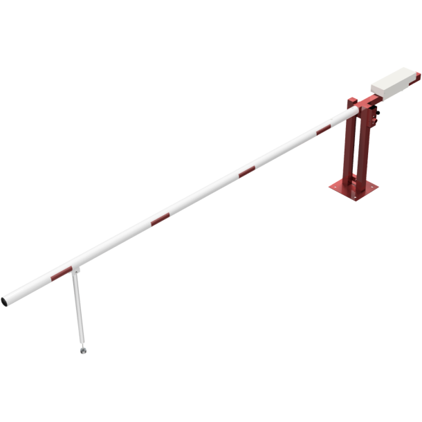 Access barrier with counterweight | and swing post | clear width: 4000 mm | with triangular lock